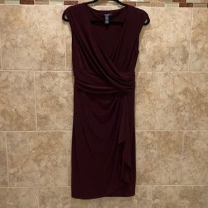 Chaps dark purple dress Med.